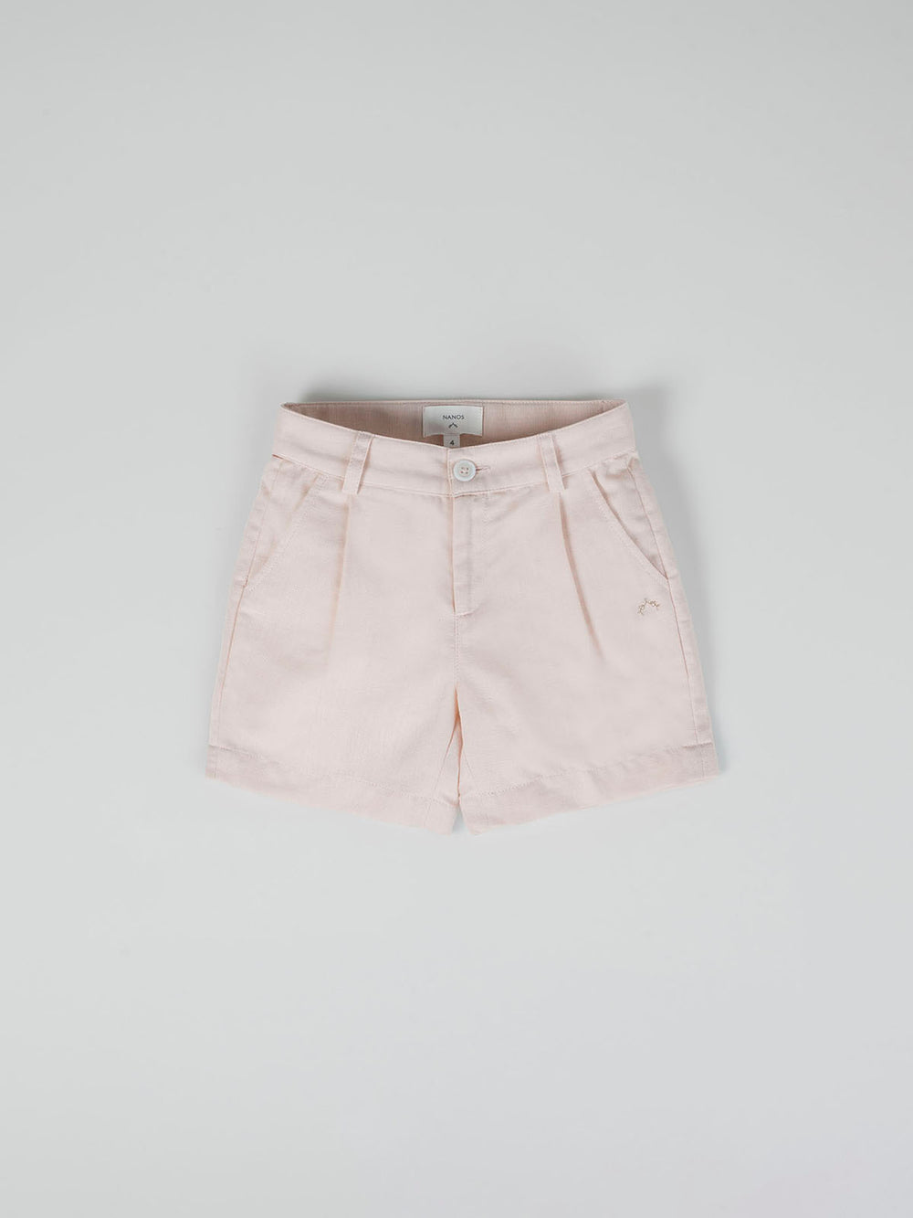 BEIGE LINEN COTTON SHORTS