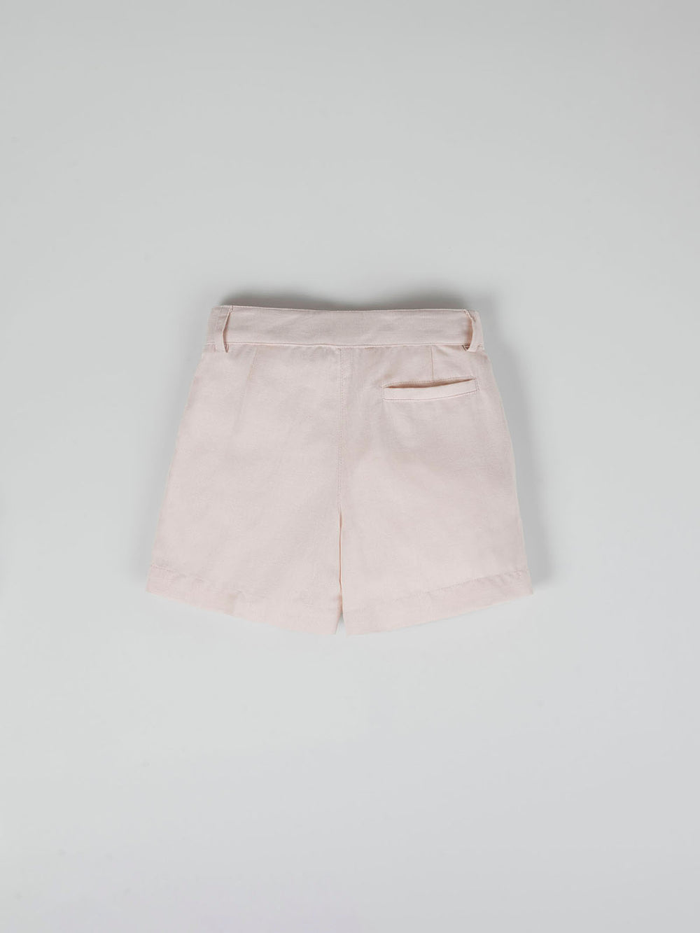 BEIGE LINEN COTTON SHORTS