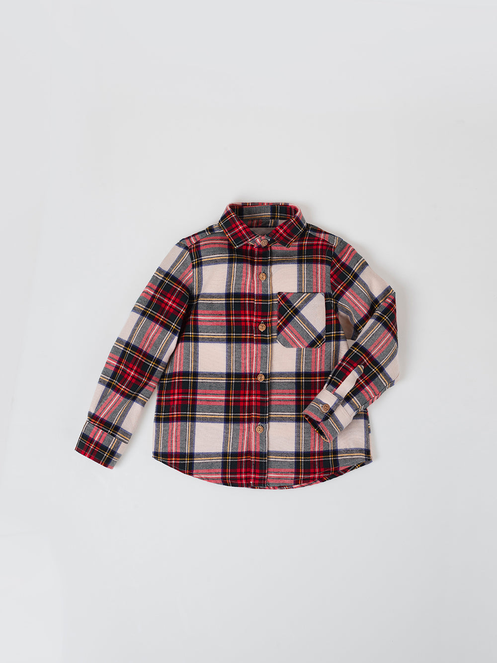 RED MULTICOLOR PLAID SHIRT