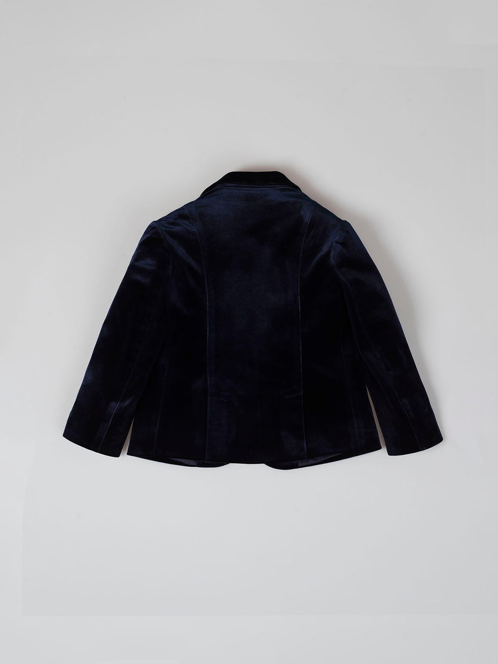 NAVY BLUE VELVET BLAZER