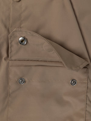 CARAMEL THREE POCKET PARKA