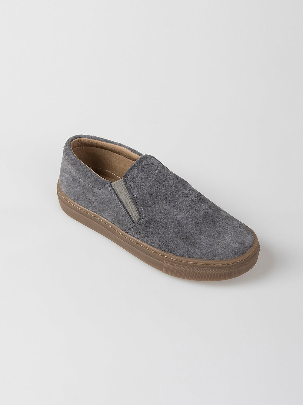 CHOCOLATE BROWN SUEDE SLIP-ON CASUAL SNEAKER