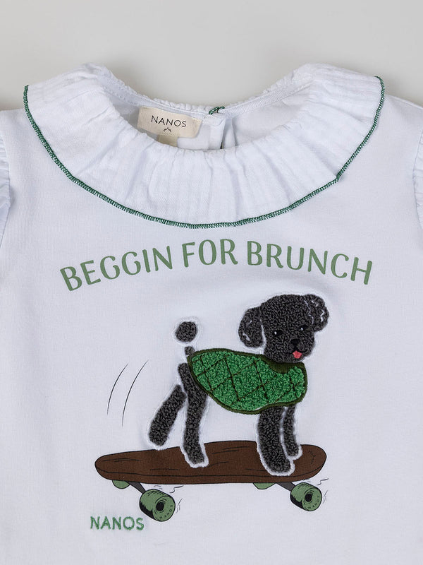 BEGGIN BRUNCH PURE WHITE T-SHIRT