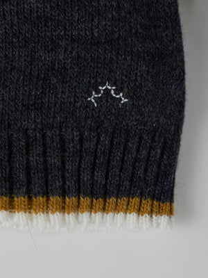 JERSEY INTARSIA ESTRELLA CONTRASTE ANTRACITA