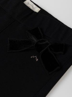 BLACK BOW PANTS