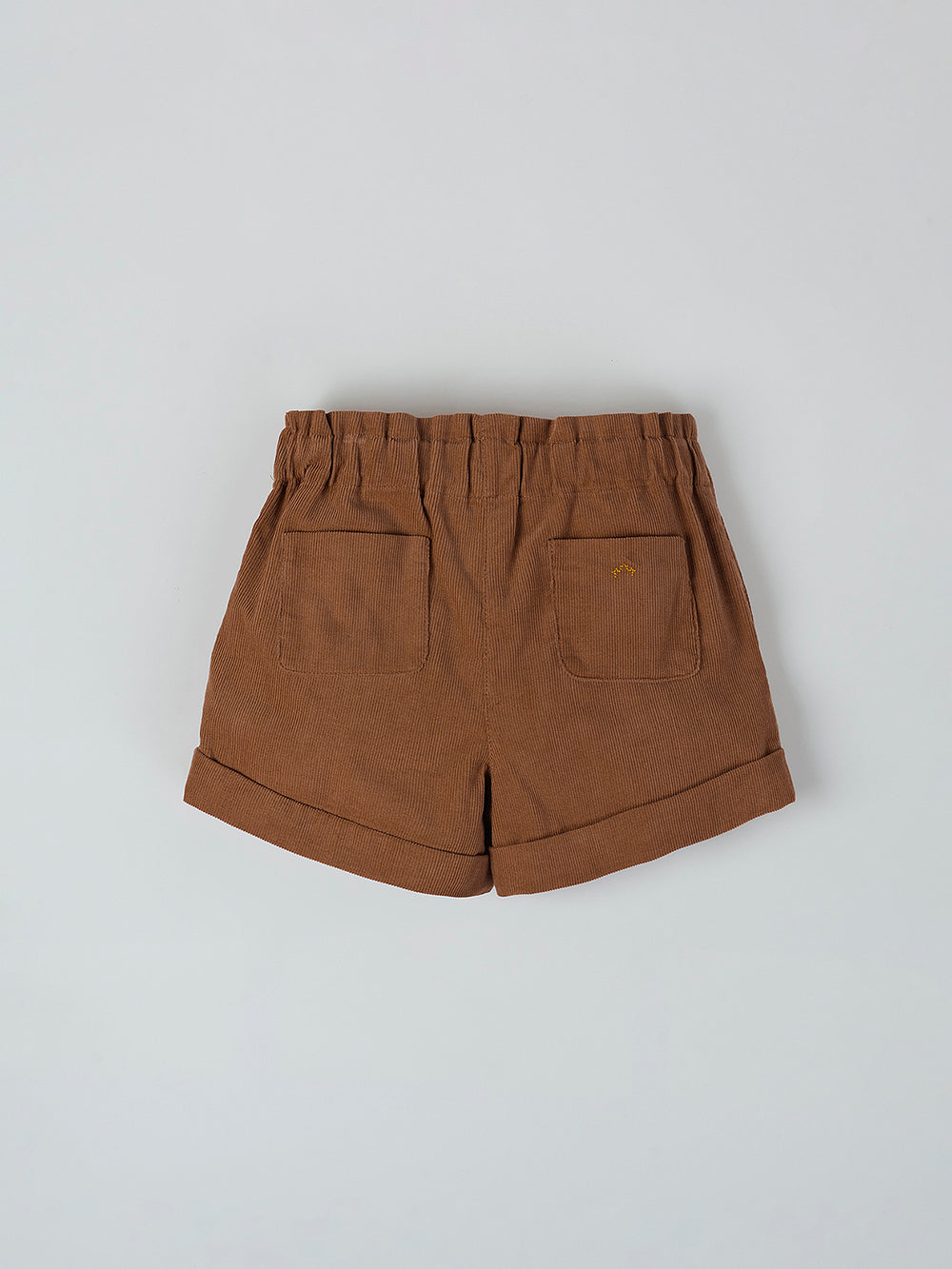 SHORTS WITH GATHERED WAIST MICROPANA TAN