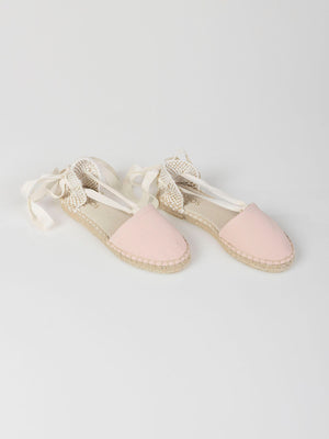 PINK ANKLE BOW ESPADRILLE