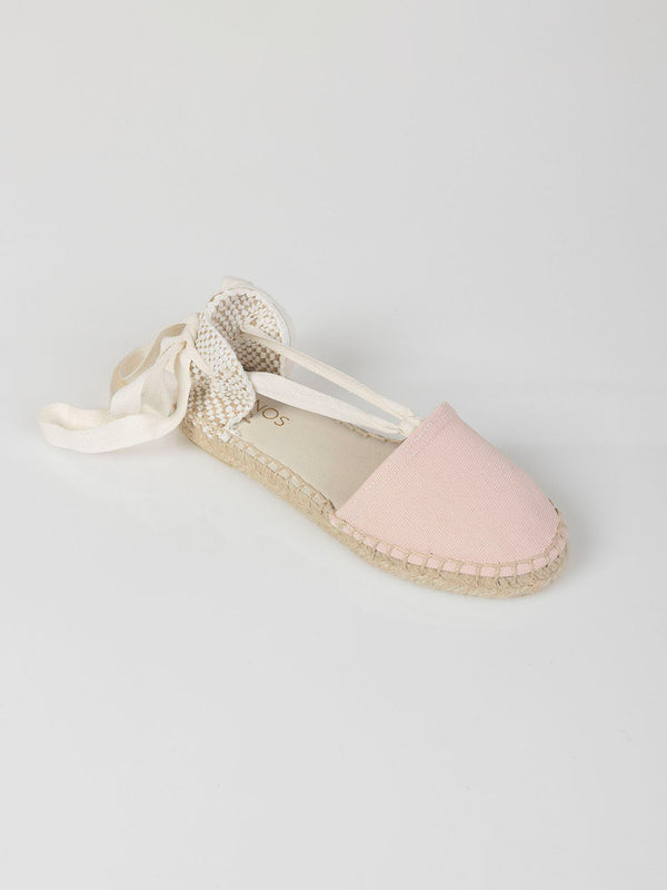 PINK ANKLE BOW ESPADRILLE