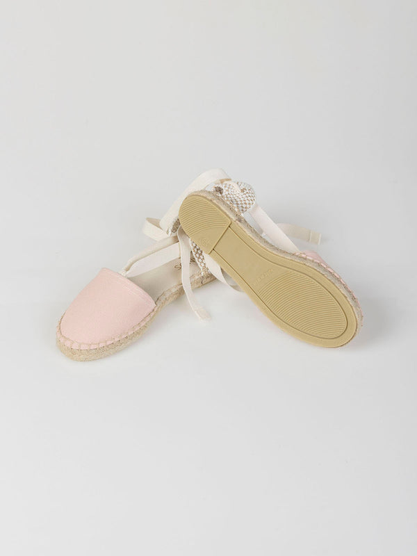 PINK ANKLE BOW ESPADRILLE