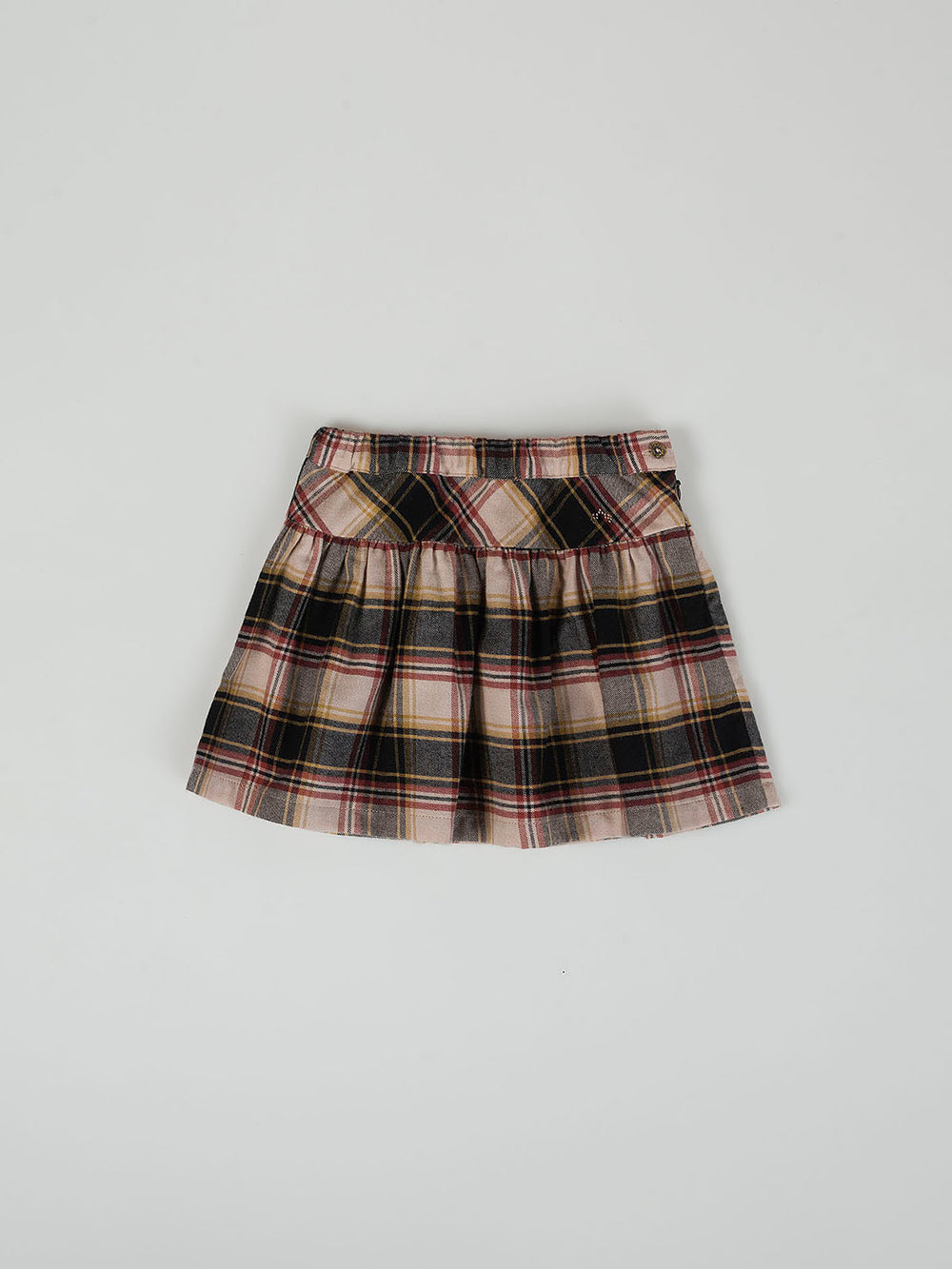 LARGE MULTICOLOR CHECKED RUFFLED SKIRT