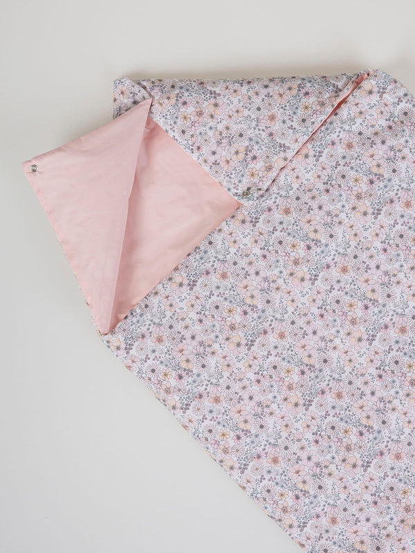 PINK FLOWER PRINT BABY SLEEPING BAG