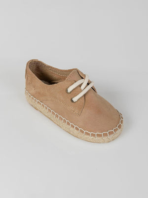 SAND SUEDE ESPADRILLES ENGRAVED