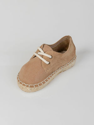 SAND SUEDE ESPADRILLES ENGRAVED