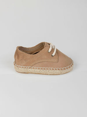 SAND SUEDE ESPADRILLES ENGRAVED