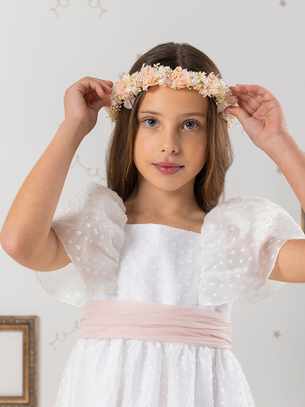 PINK LILY FLOWER CROWN