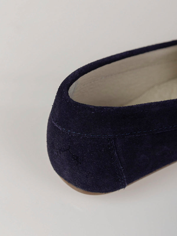 NAVY BLUE SUEDE LOAFERS