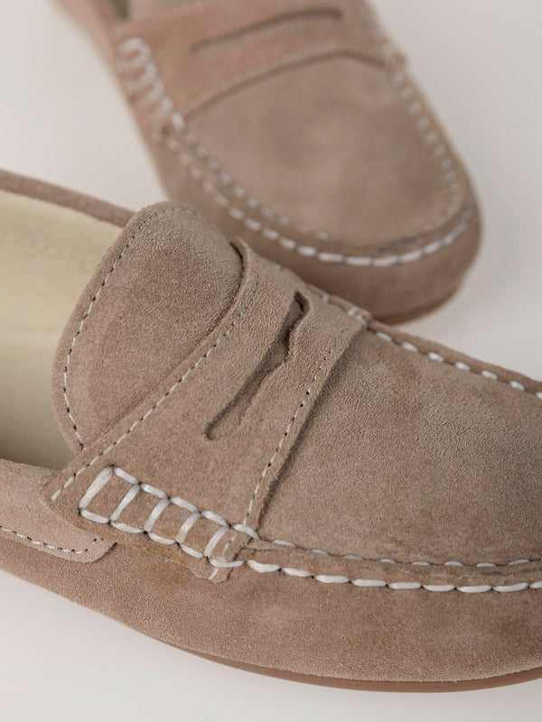 SUEDE MOCASSIN TOPO