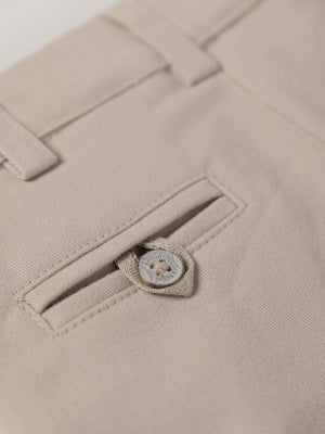 SHORT CANVAS CHINO PANTS IN SAND