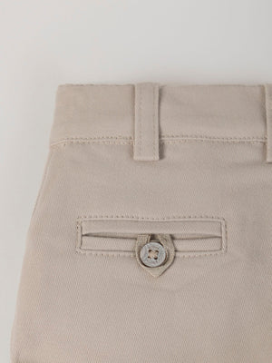 SHORT CANVAS CHINO PANTS IN SAND