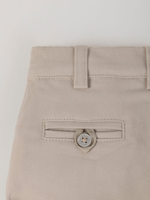 SHORT CANVAS CHINO PANTS IN SAND