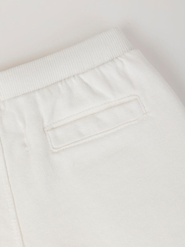 PANTALÓN FELPA BORDADO FLOR  BEIGE