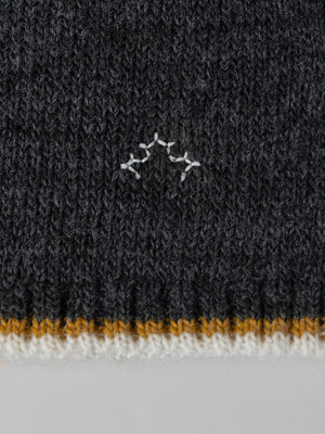 ANTHRACITE CONTRAST STAR INTARSIA JERSEY