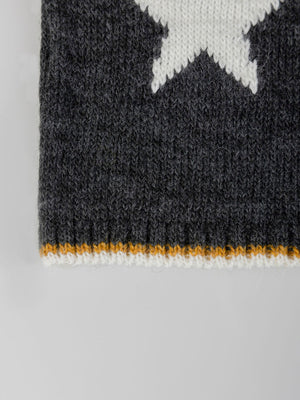 JERSEY INTARSIA ESTRELLA CONTRASTE ANTRACITA