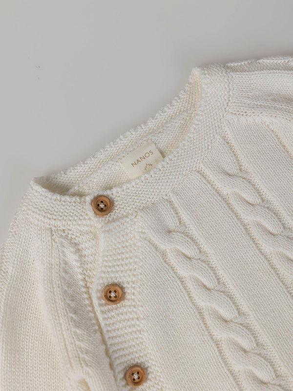 CREAM RAGLAN SLEEVE AND EIGHTS JERSEY