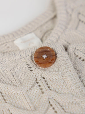 ICE BUTTON STRUCTURED KNITTED VEST