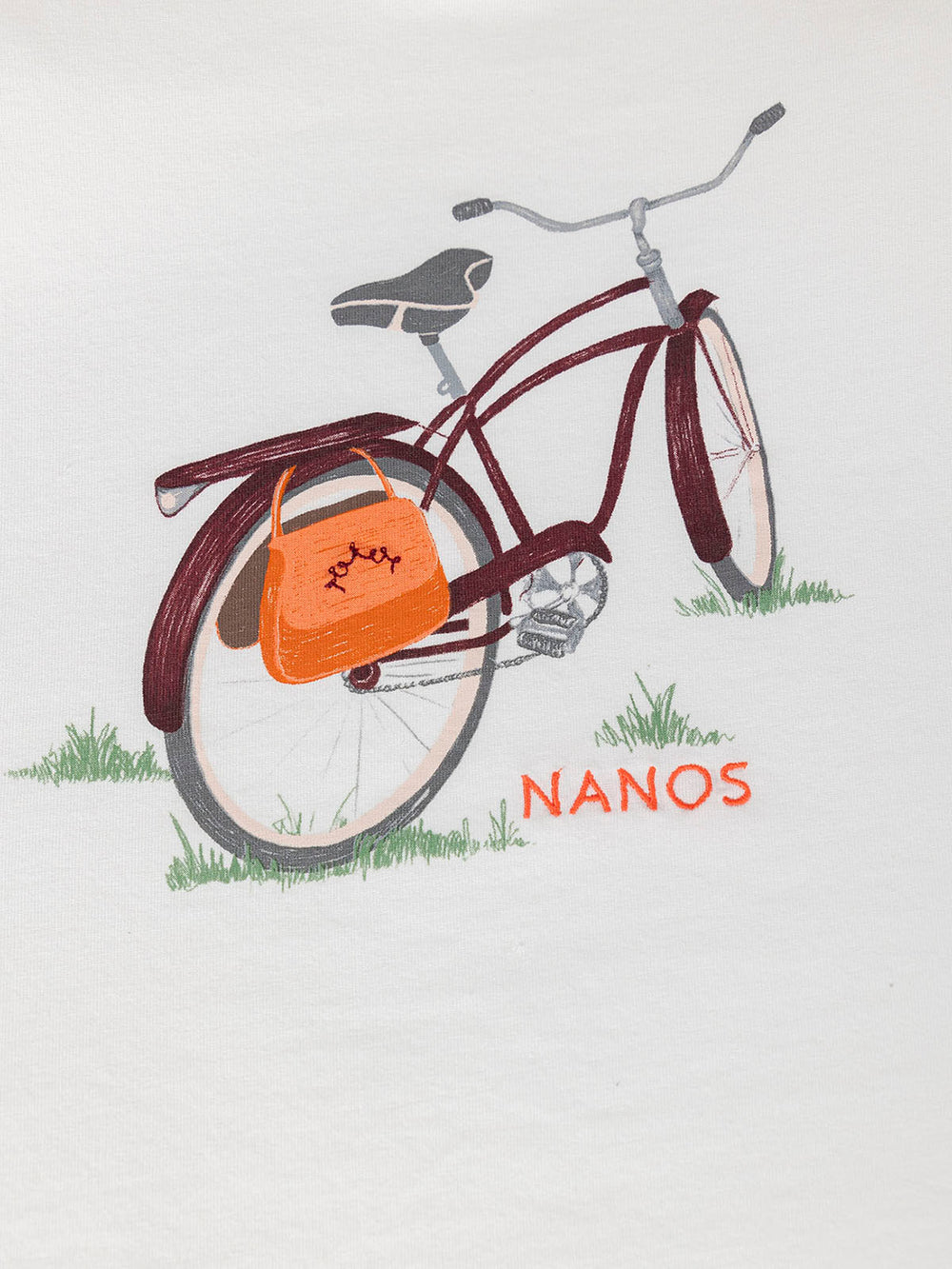 VINTAGE BIKE PRINT T-SHIRT CREAM