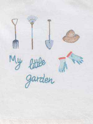 MY LITTLE GARDEN CREAM PRINT SHORT SLEEVE T-SHIRT