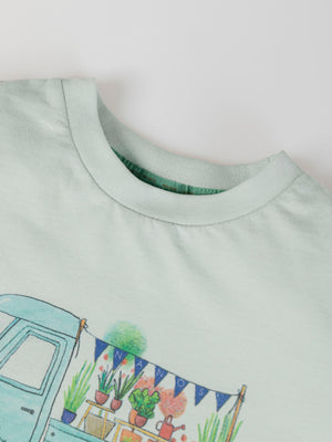 LIGHT GREEN TRUCK T-SHIRT