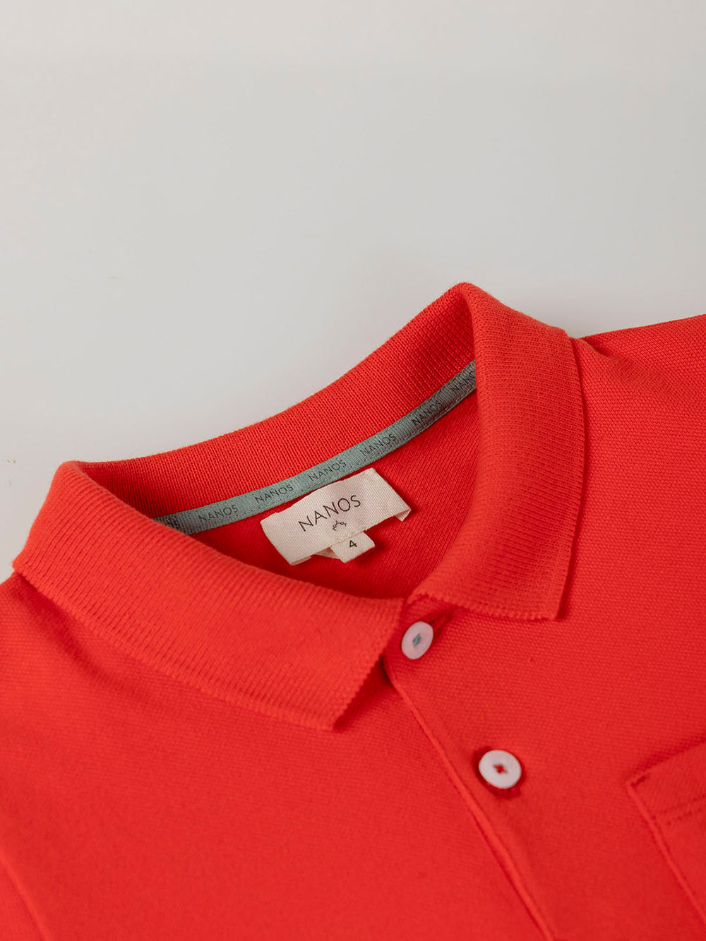 BASIC PIQUÉ POLO WITH LIGHT RED POCKET