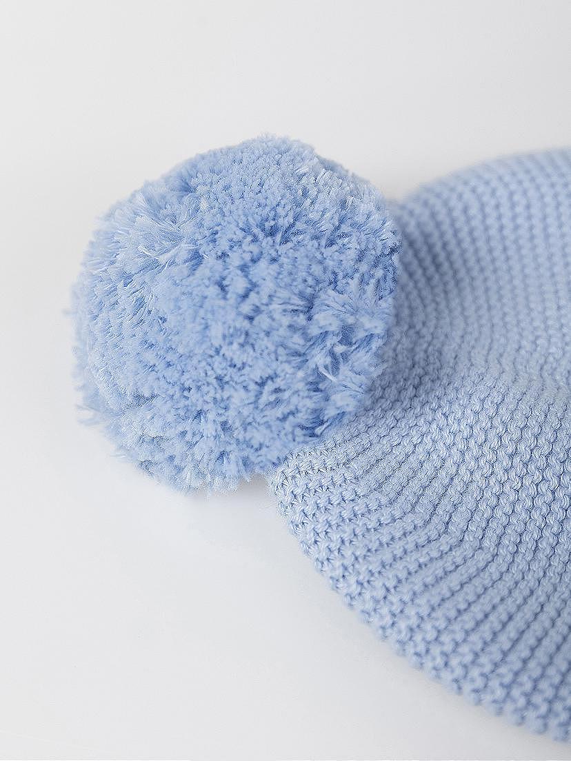 NANOS / NEWBORN / Accessori / Gorro punto pompon azul / 50180125756716 (1)