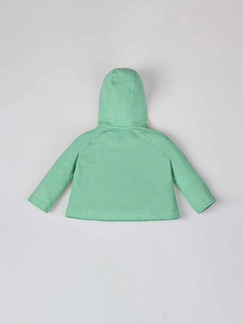 NANOS / NEONATO / Giacche, Maglioni e Felpe / Sudadera capucha estampado texto verde manzana / 53030225157804