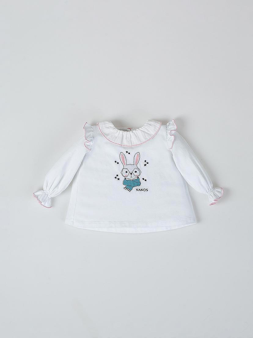 Camiseta estampado rabbit blanco