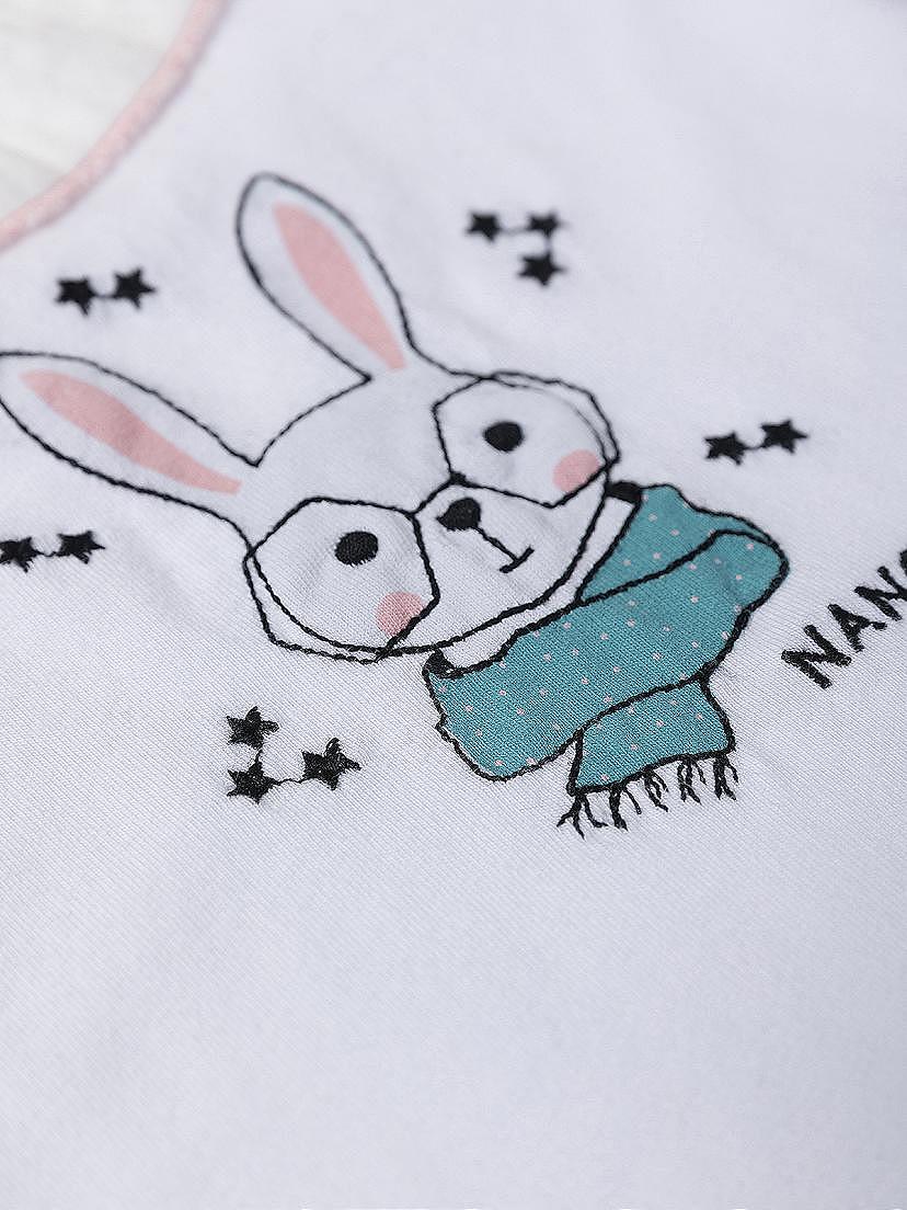 NANOS / NEONATA / Camicie e Magliette / Camiseta estampado rabbit blanco / 54010225818100 (2)