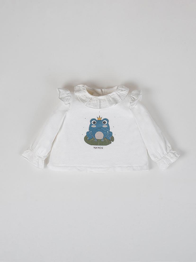 NANOS / NEONATA / Camicie e Magliette / Camiseta estampado frog blanco puro / 54010225819100