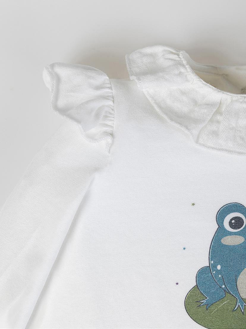 NANOS / NEONATA / Camicie e Magliette / Camiseta estampado frog blanco puro / 54010225819100 (2)