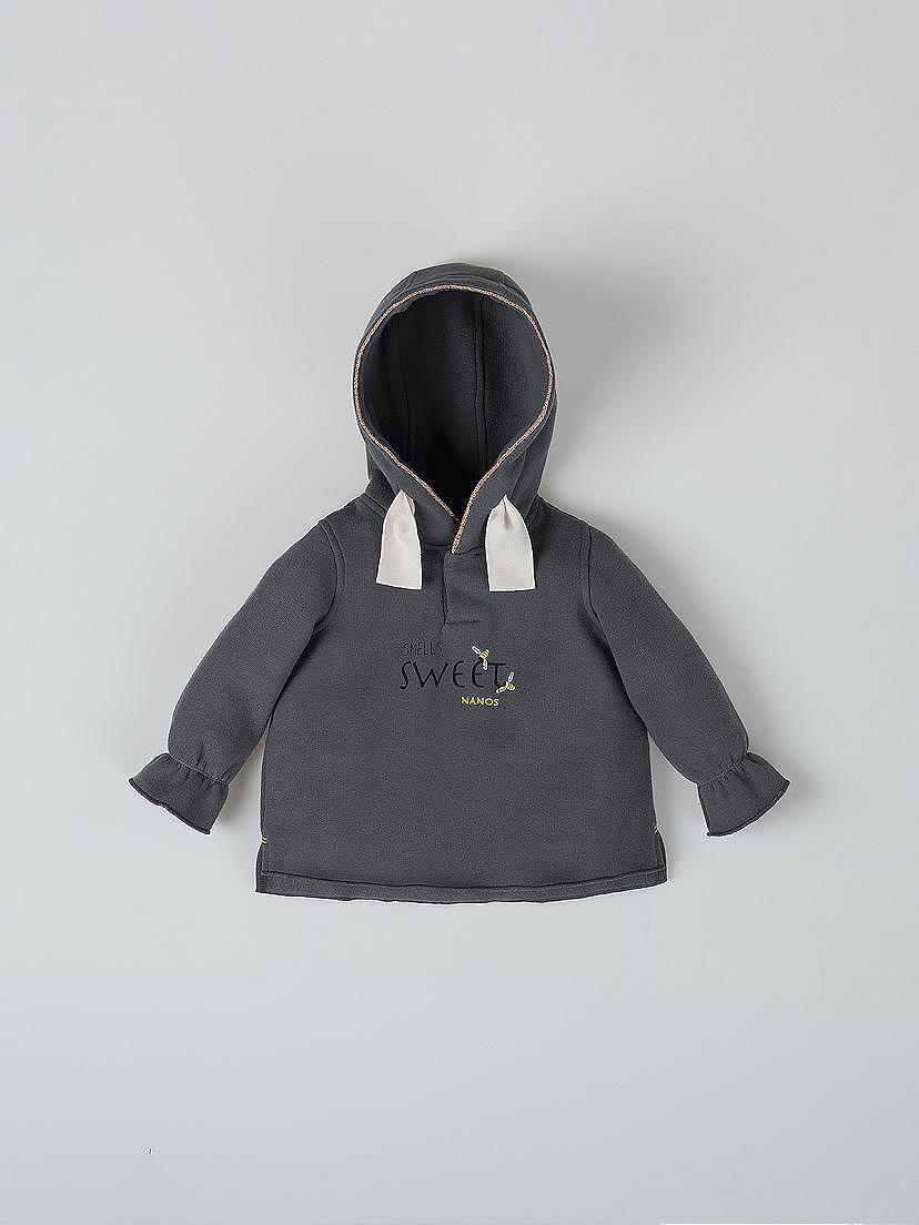 Sudadera capucha sweet gris vigoré