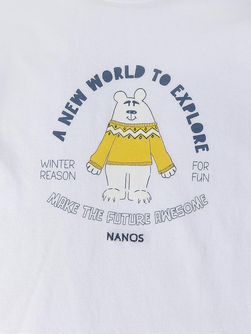 NANOS / LOOKBOOK / Camicie e Magliette / Camiseta a new world to explore blanco / 55010225923100 (2)