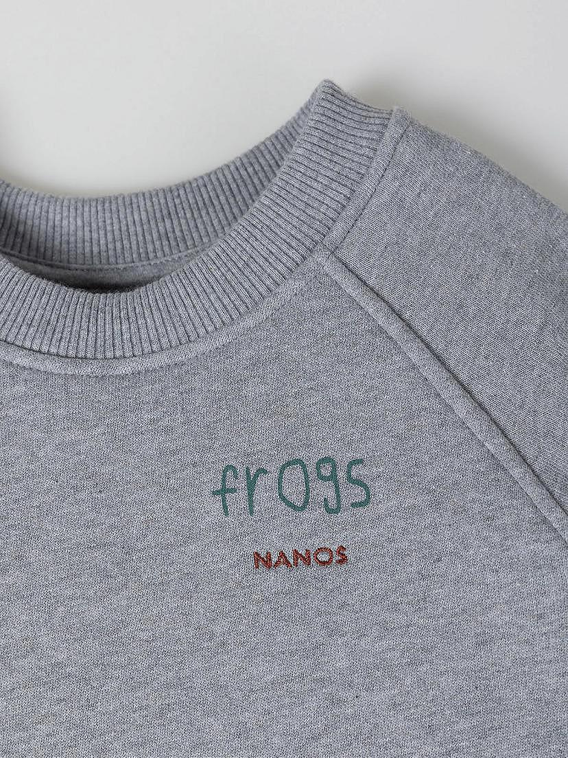 NANOS / LOOKBOOK / Giacche, Maglioni e Felpe / Sudadera Sunday morning gris perla / 55030125999111 (1)