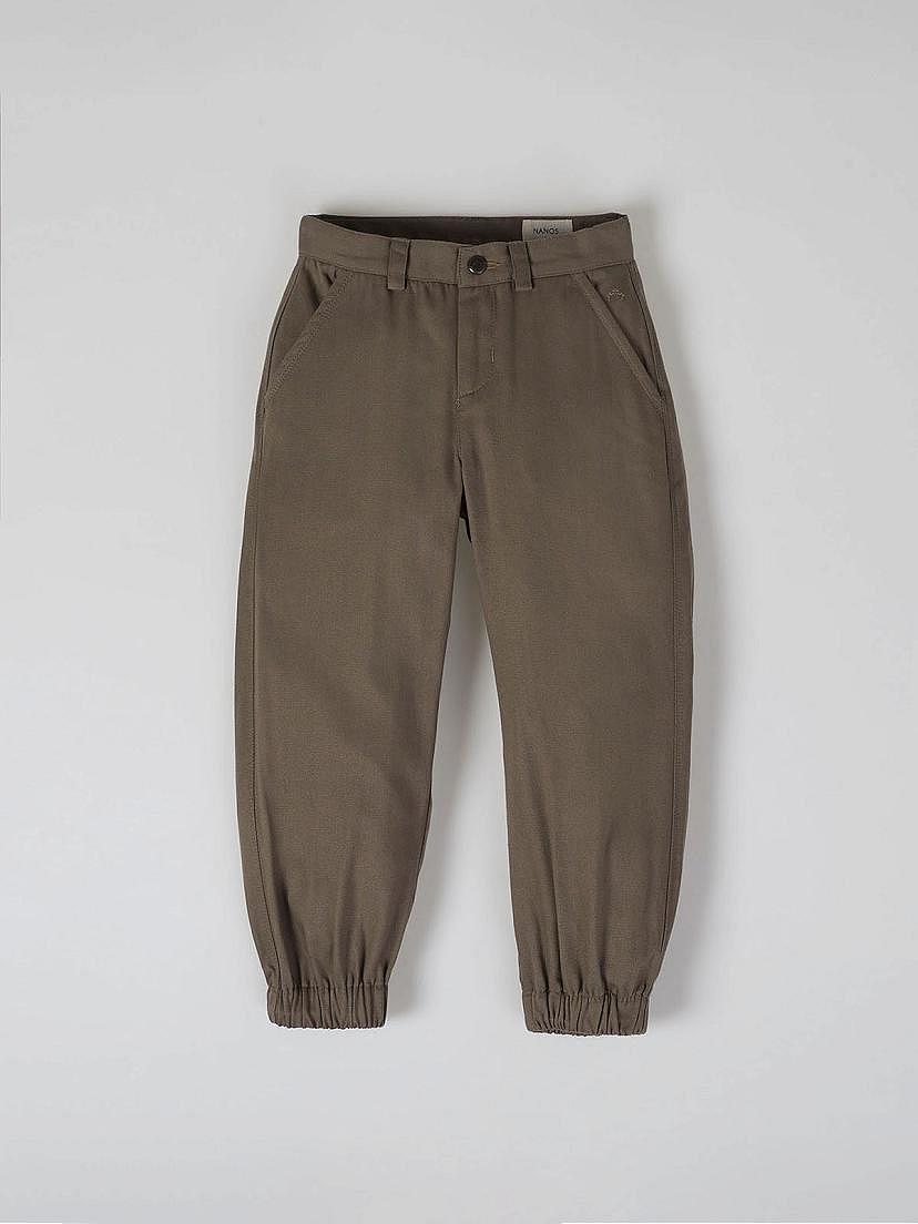 Pantalón jogger bolsillos chino marrón chocolate