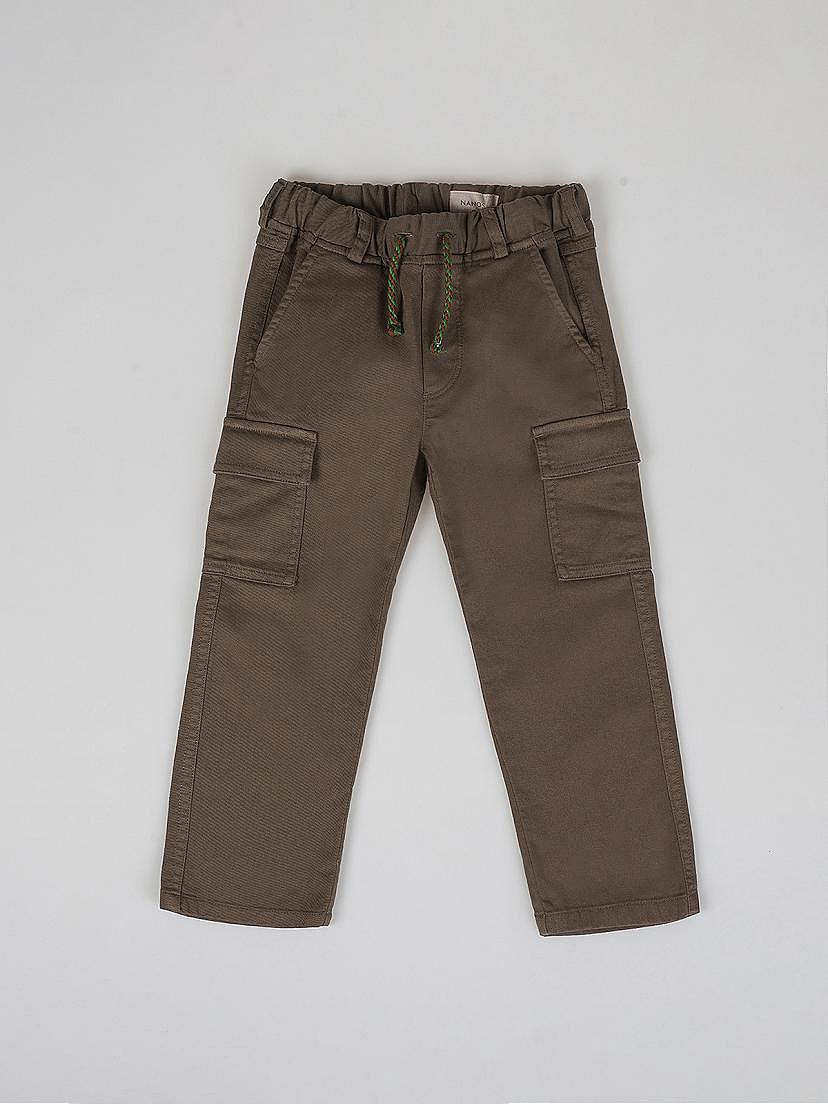 Pantalón cargo cordones verde khaki