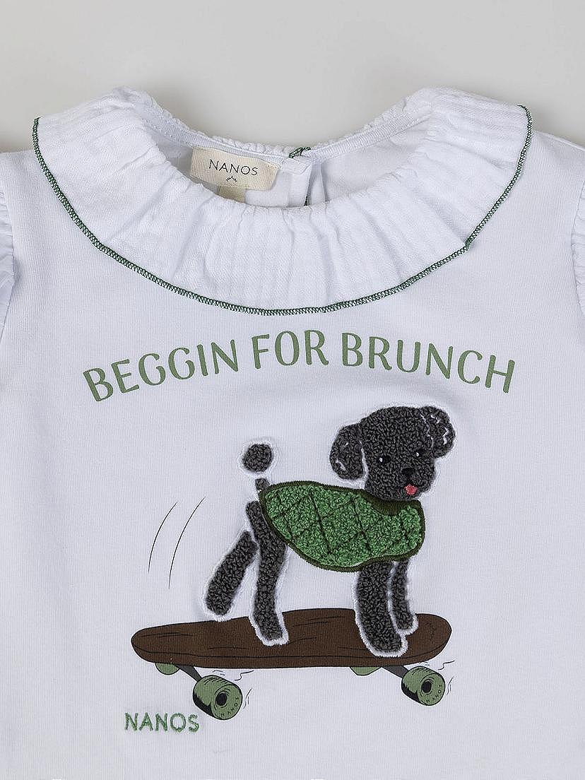 NANOS / BAMBINA / Camicie e Magliette / Camiseta beggin brunch blanco puro / 56010225914100 (1)