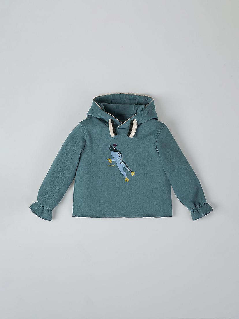 Sudadera capucha frog verde botella