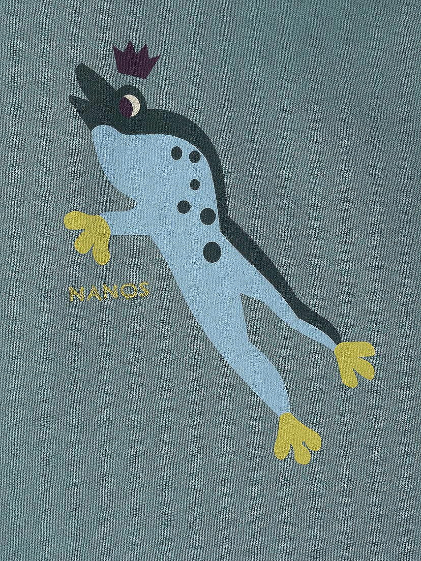 NANOS / BAMBINA / Giacche, Maglioni e Felpe / Sudadera capucha frog verde botella / 56030225997814 (2)