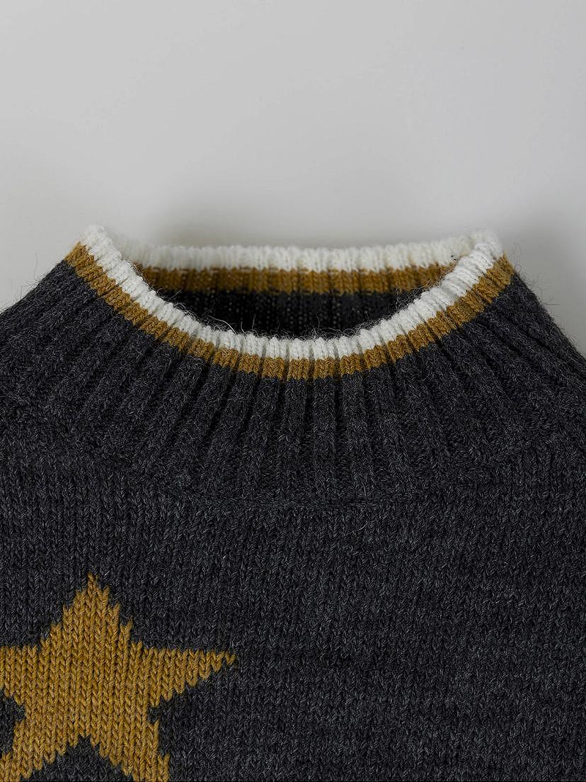 NANOS / BAMBINA / Giacche, Maglioni e Felpe / Jersey intarsia estrella contraste gris / 56040125836118 (1)