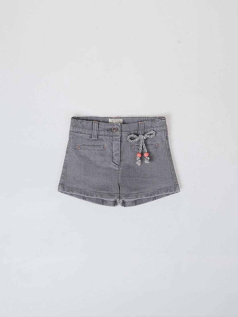 Short denim gris