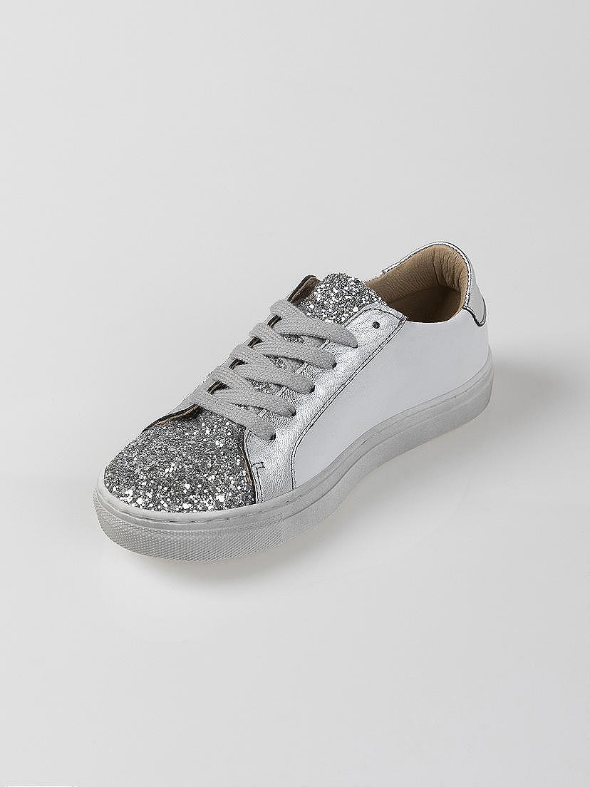 NANOS / BAMBINA / Scarpe / Zapatilla estrella glitter blanco / 56120625994100 (1)